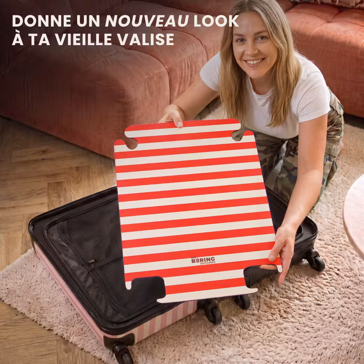 CaseSwap - Rayures horizontales - Rouge - Blanc — 3