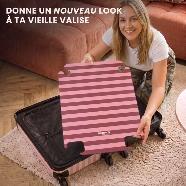 CaseSwap - Rayures horizontales - Rouge - Rose — 3