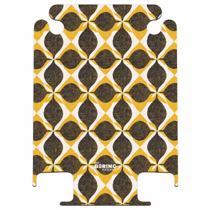 CaseSwap™ - Jaune - Noir - Géométrique - Rétro - Texturé