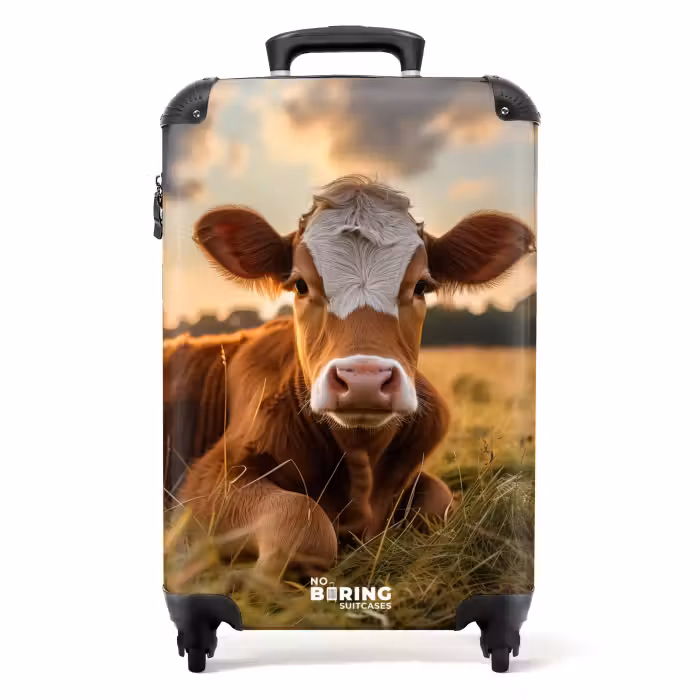 Valise - Vache dans un pré