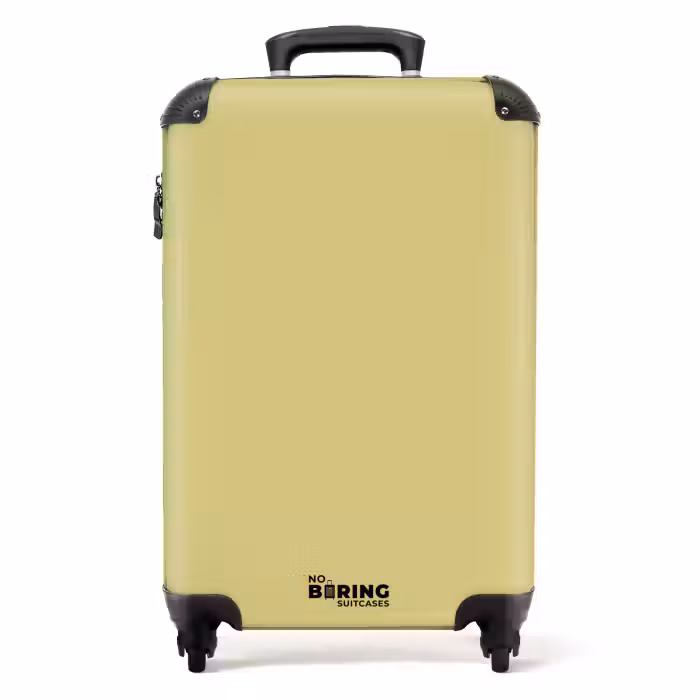 Valise - Teinte jaune kaki doux