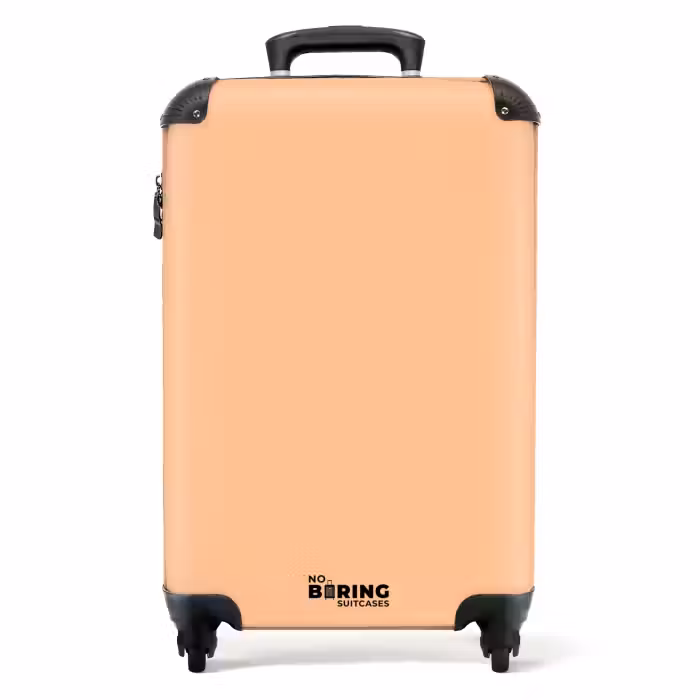 Valise - Teinte pêche-orange douce