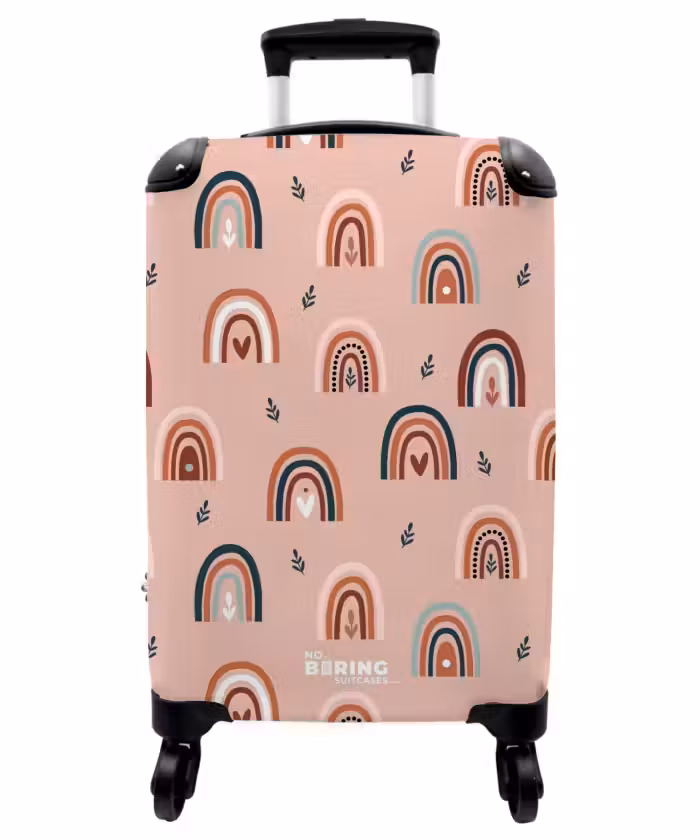Valise - Arcs-en-ciel roses