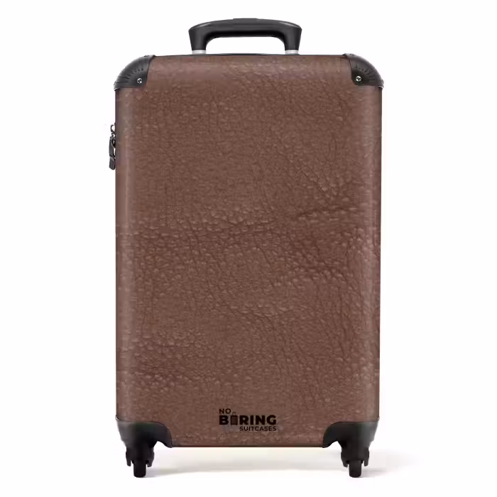 Valise - Aspect cuir marron