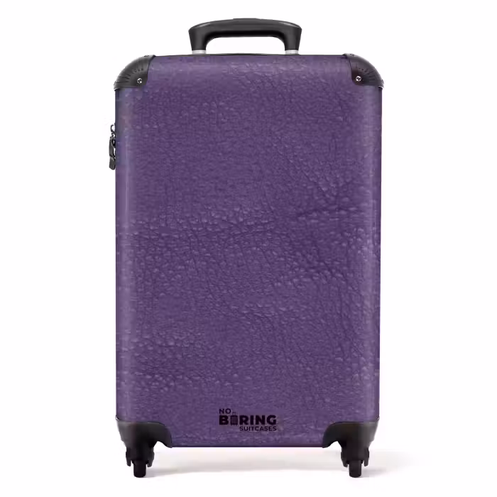 Valise - Aspect cuir violet