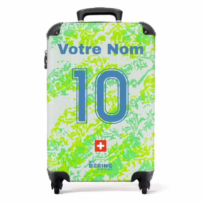 Valise avec nom - Maillot extérieur de la Suisse
