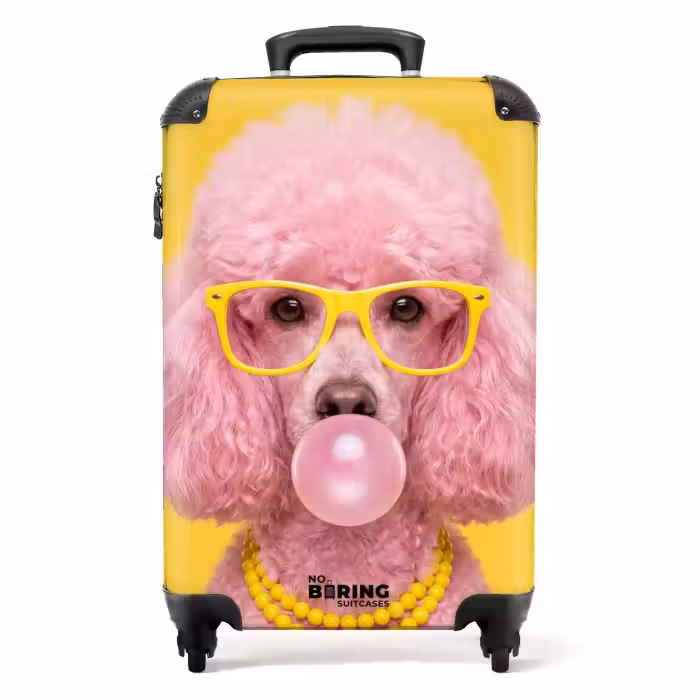 Valise - Chien - Chewing-gum - Animaux - Moderne - Rose
