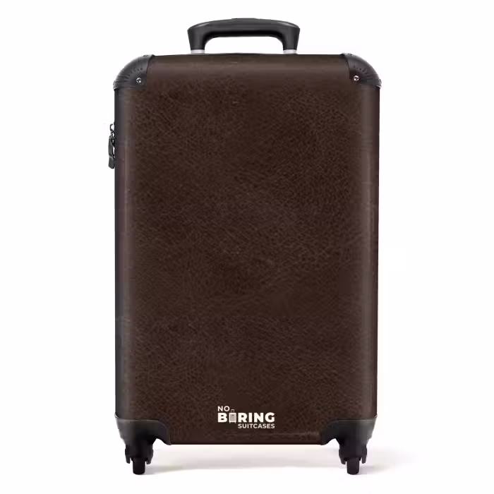 Valise - Cuir brun chocolat