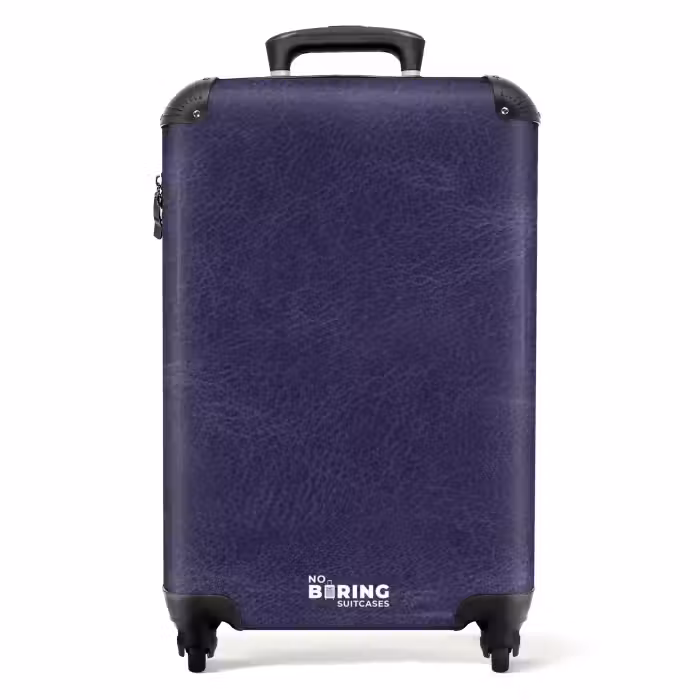Valise - Cuir violet moyen