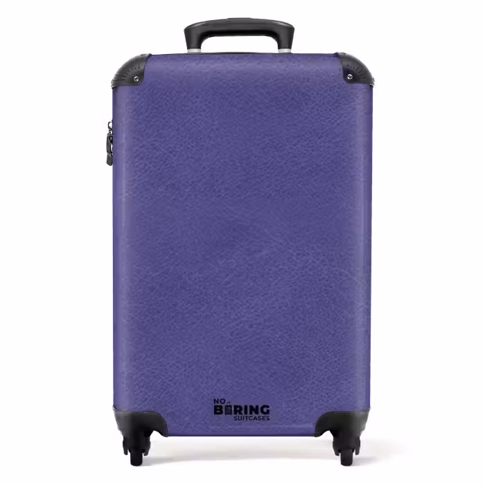 Valise - Cuir violet