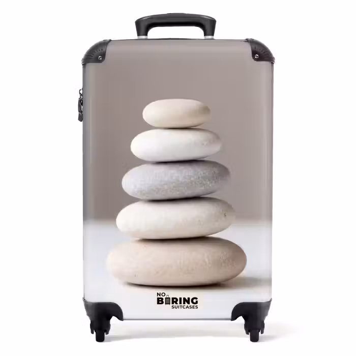 Valise - Empilés - Pierres - Gris