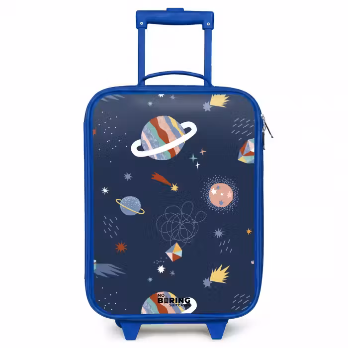 Valise enfant - Bleu - Les planètes dans le ciel