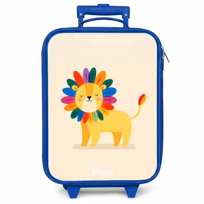 Valise enfant - Lion - Crinière - Colorée