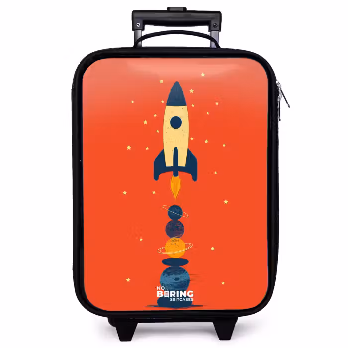 Valise enfant - Fusée - Étoiles - Planètes