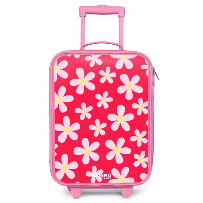 Valise enfant - Rose - Daisy mania hotpink