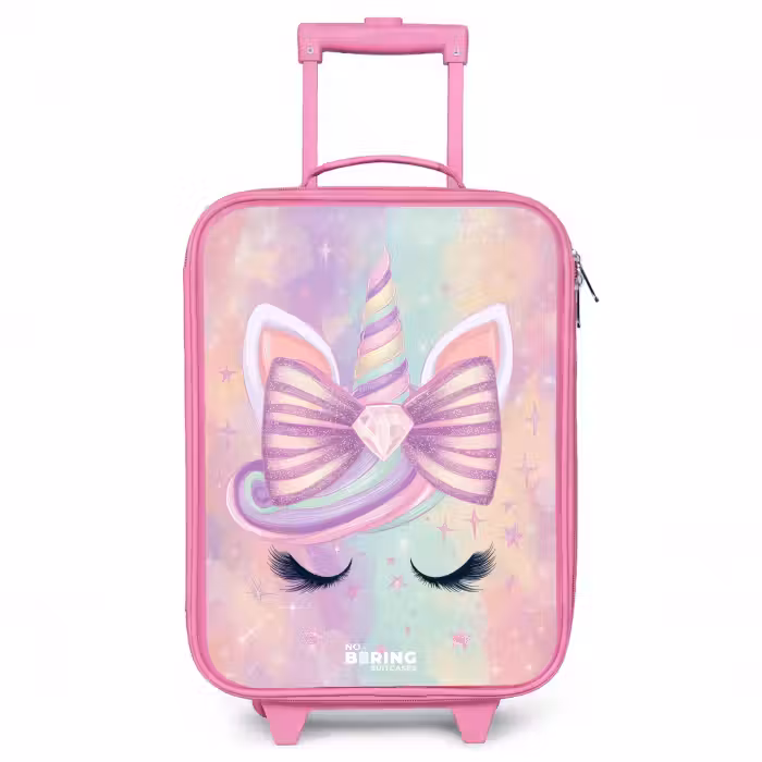 Valise enfant - Rose - Licorne