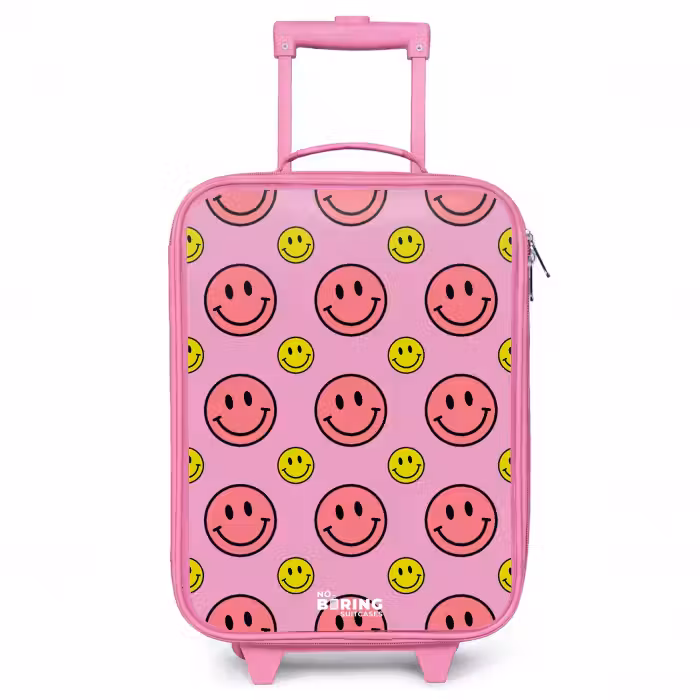 Valise enfant - Rose - Tous les sourires sont roses
