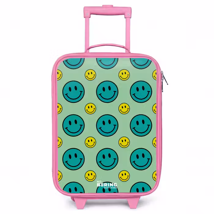 Valise enfant - Rose - Tous les sourires sont verts