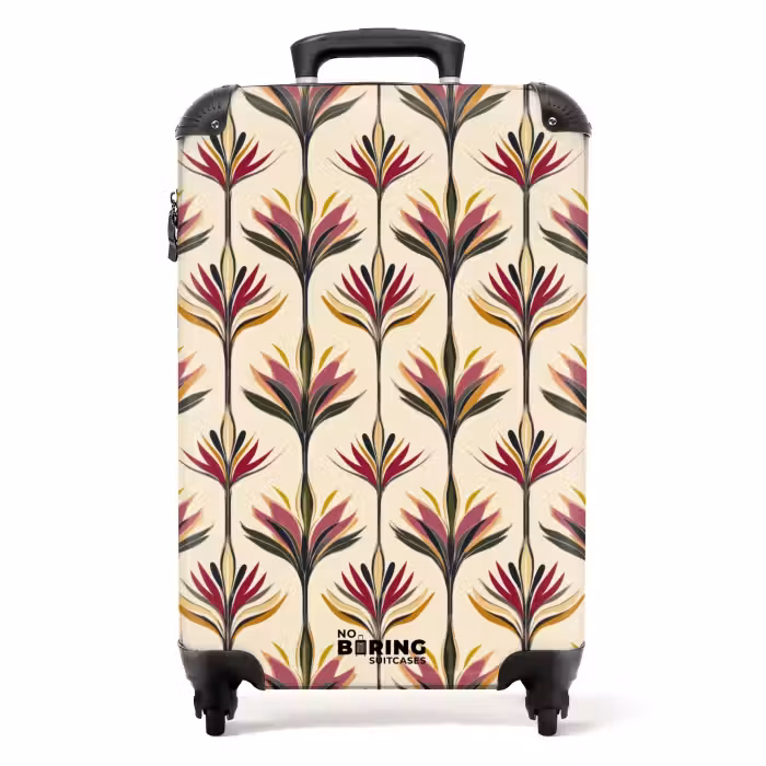 Valise - Éventail - Motif - Coloré