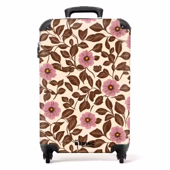 Valise - Fleurs - feuilles - colorées