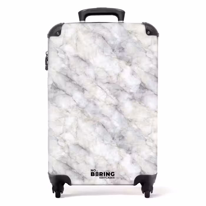 Valise - Gris - Marbre - Détaillé