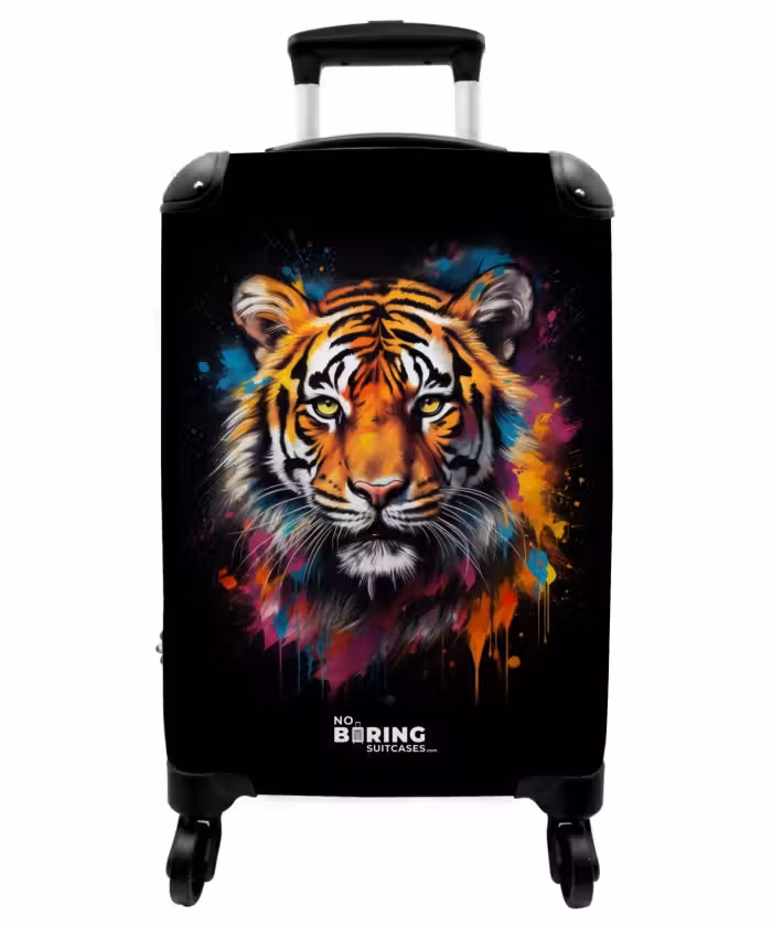 Valise - Le tigre comme œuvre d'art de rue