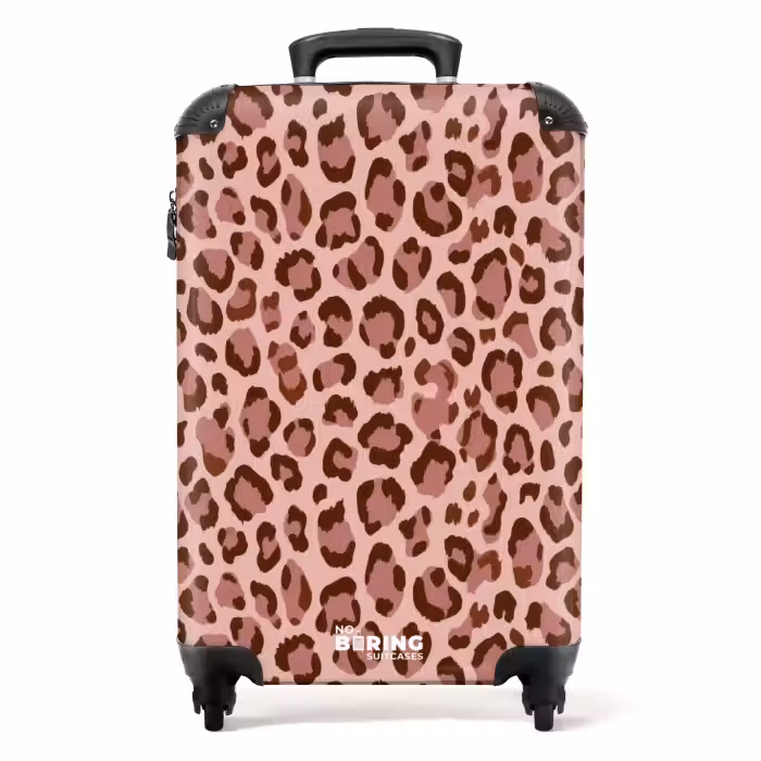 Valise - Léopard - Motif - Rose