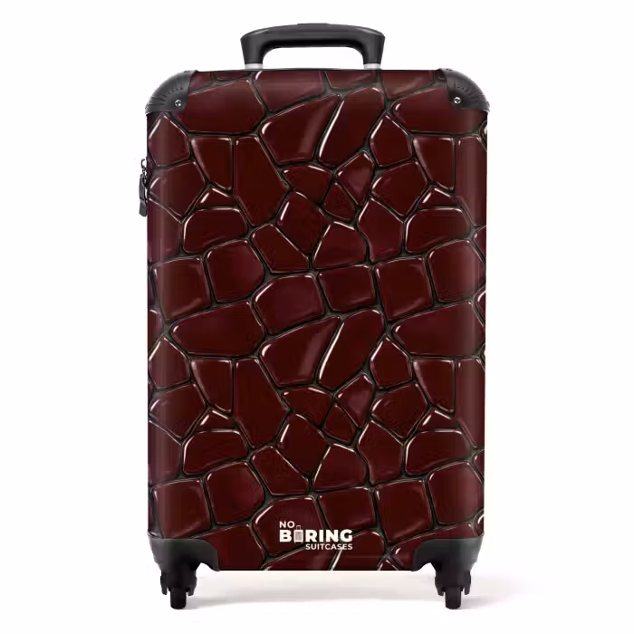 Valise - Mosaïque - Carrelage - Rouge bourgogne