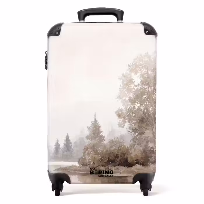 Valise - Paysage fluvial - Minimaliste - Tons de terre