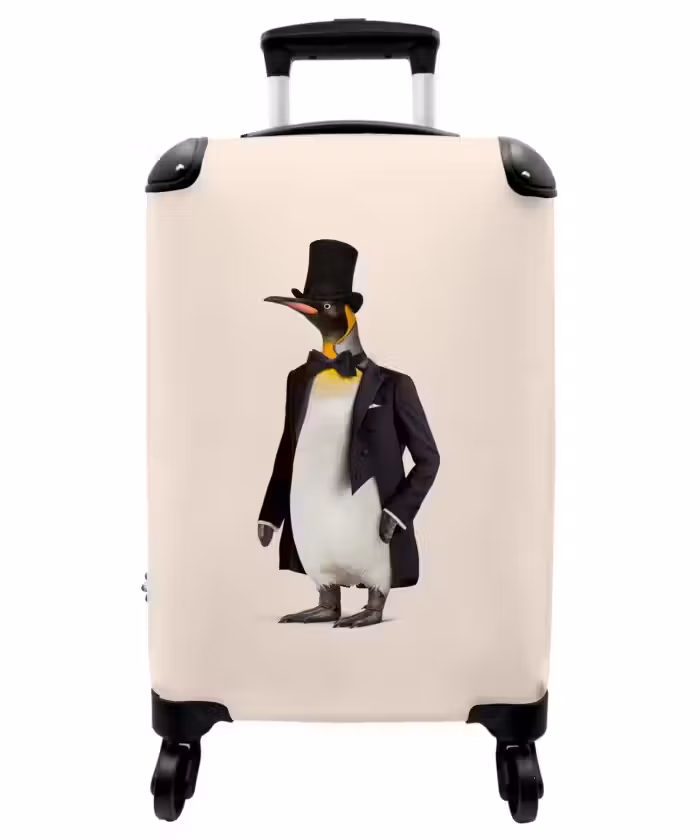 Valise - Pingouin en costume