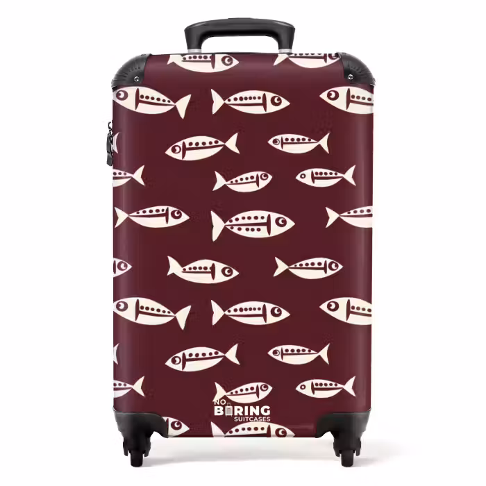 Valise - Poisson - Graphique - Motif - Foncé