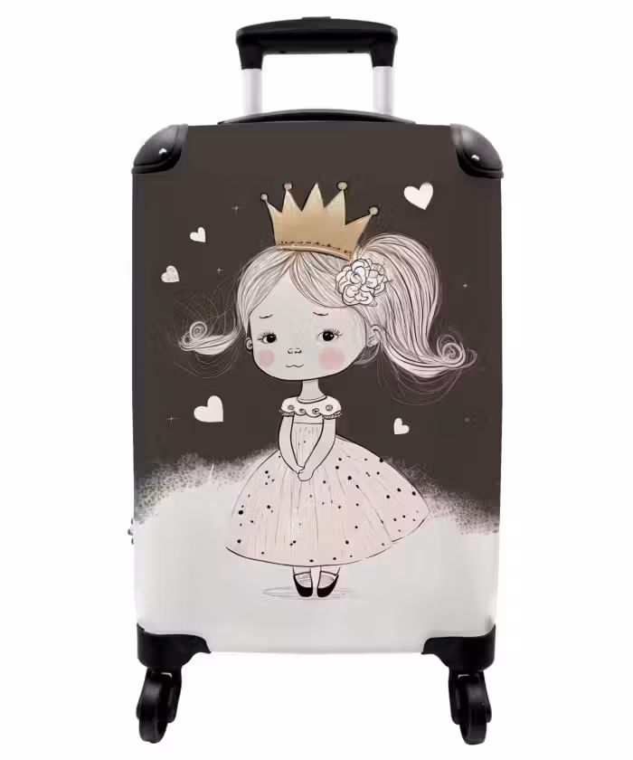 Valise - Princesse timide avec une fleur