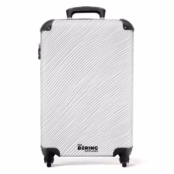 Valise - Vagues - Côtes - Blanc